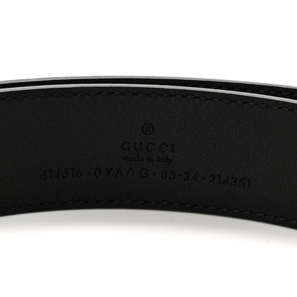 Gucci Calfskin Double G 40mm Belt 85 34 Black 3 of 5