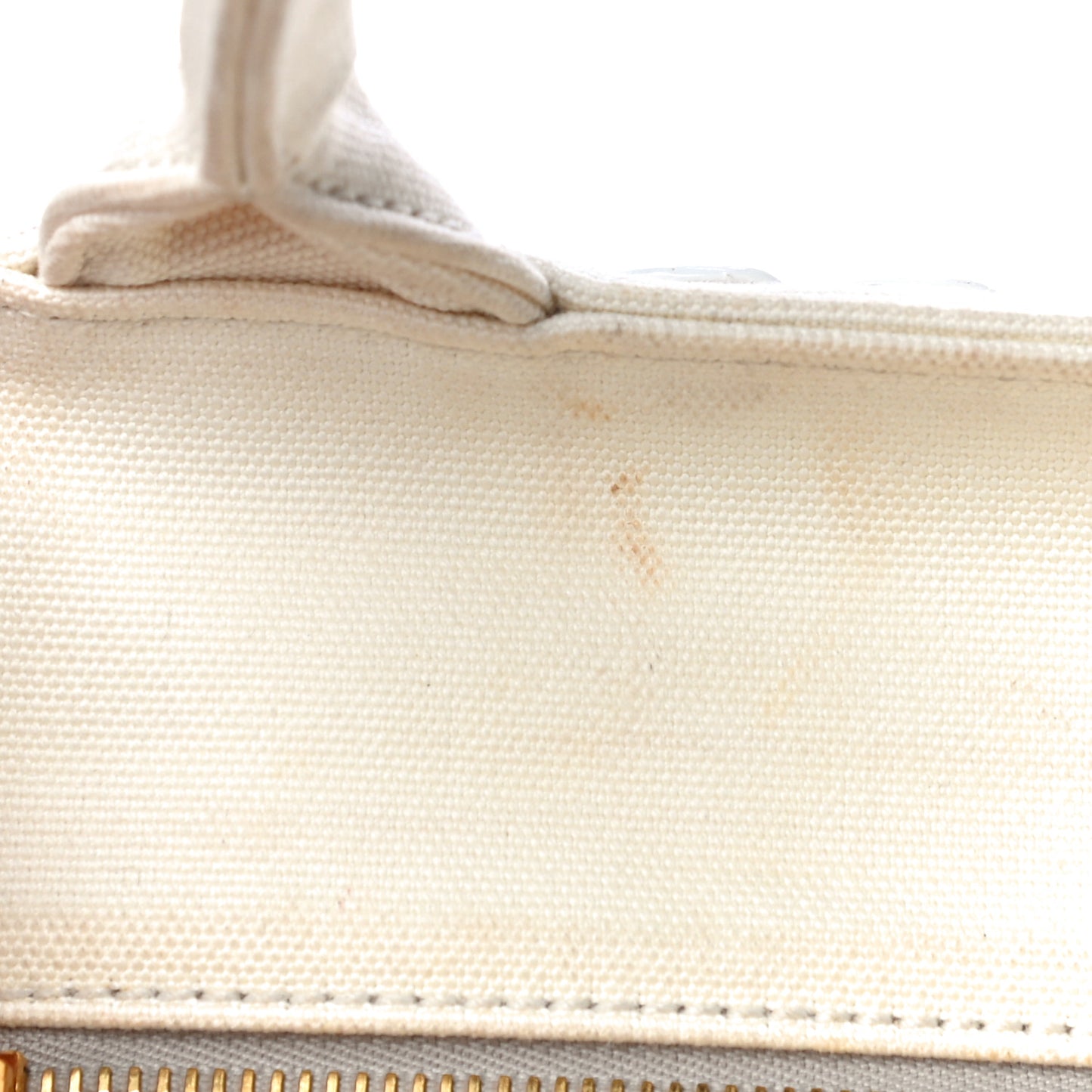 Canvas Wicker Tote White