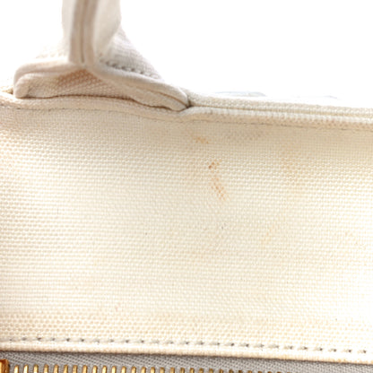 Prada Canvas Wicker Tote White 19 of 23