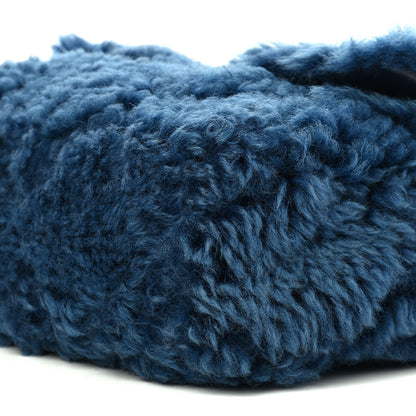 Chanel Shearling Sheepskin Large Chanel 19 Flap Blue 9 of 9