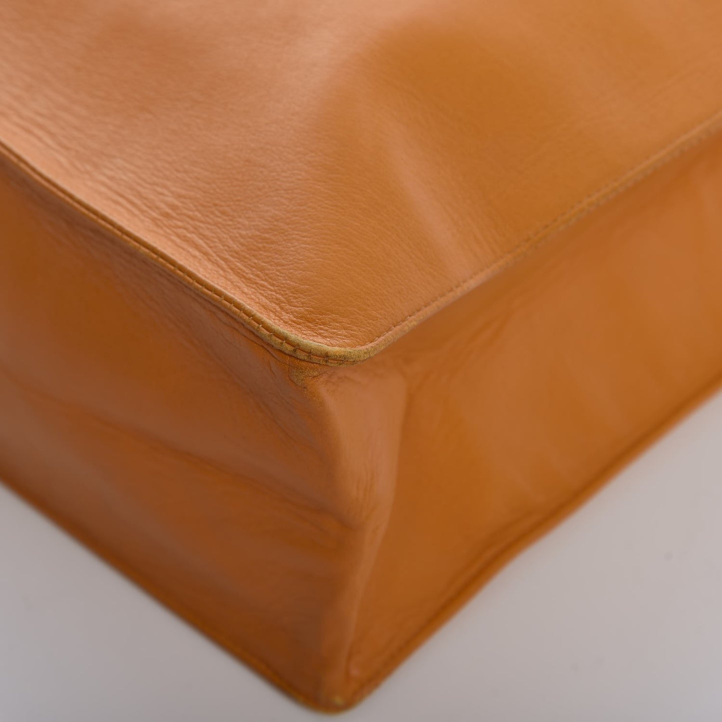 Lambskin Jumbo CC Shoulder Bag Orange
