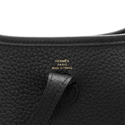 Hermes Taurillon Clemence Evelyne TPM Black 6 of 11