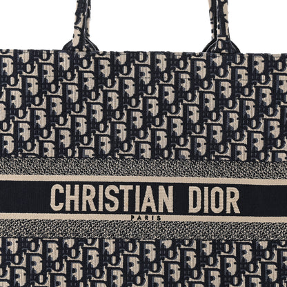 Christian Dior Oblique Large Book Tote Blue Multicolor 8 of 12