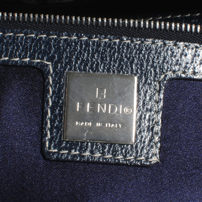 Fendi Zucchino Crystal Baguette Navy 7 of 8
