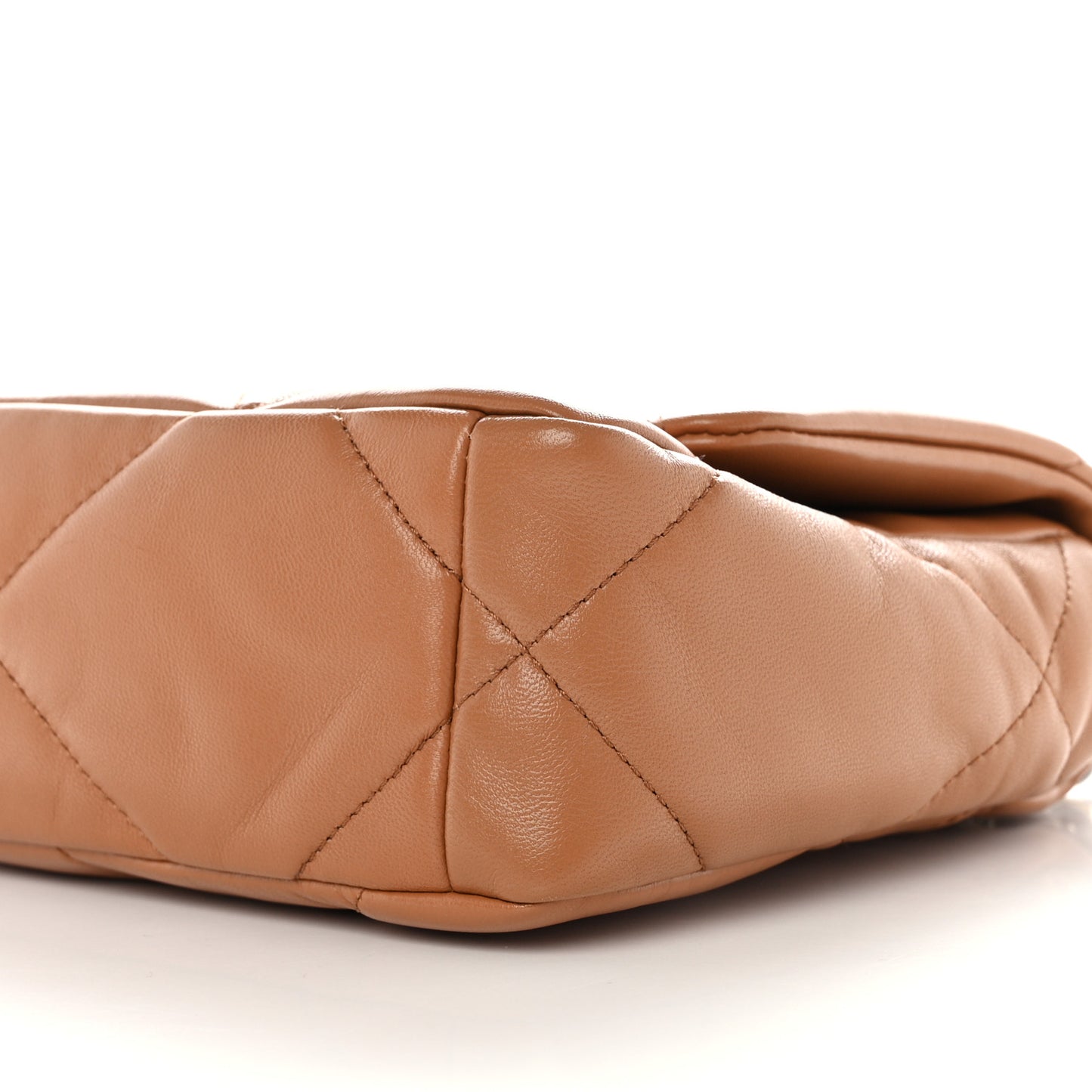 Lambskin Quilted Medium Chanel 19 Flap Brown