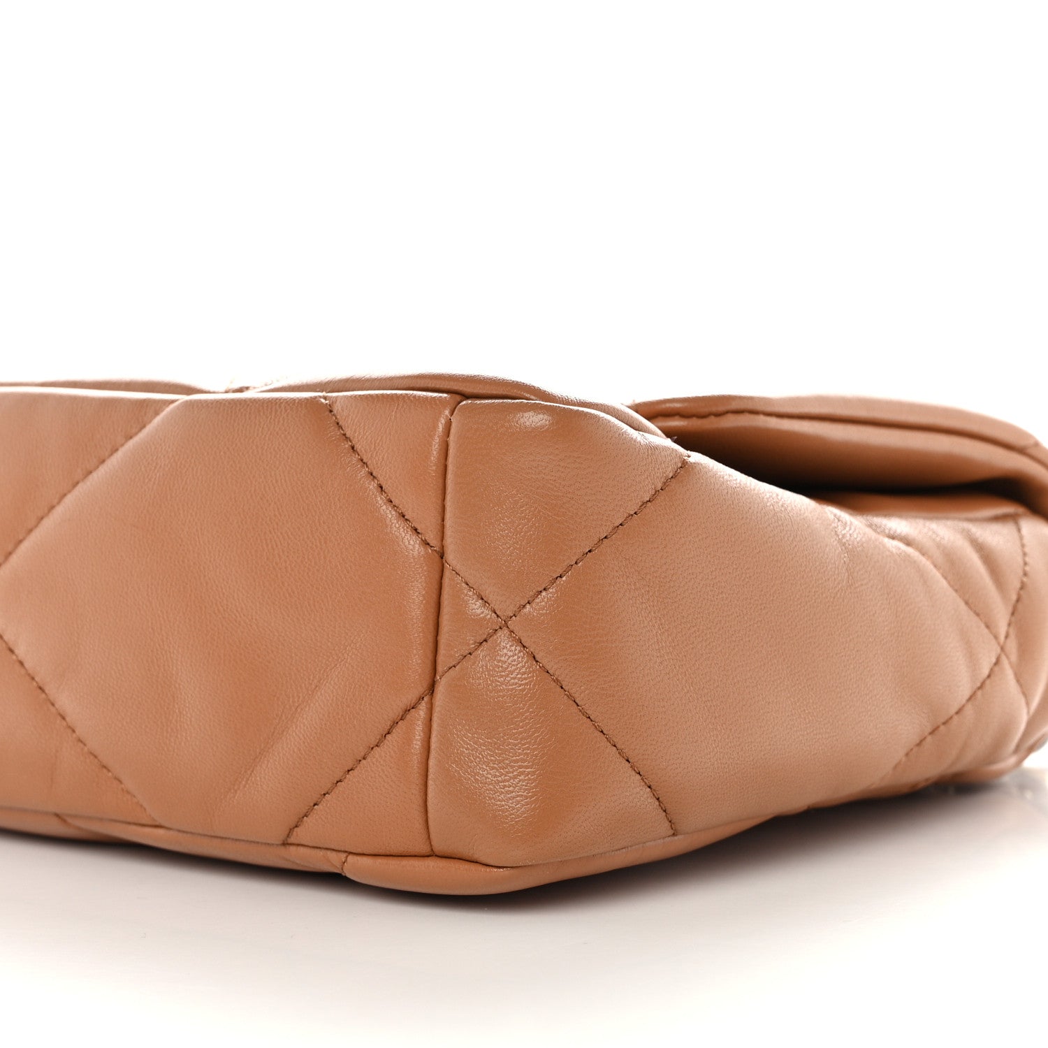 Chanel Lambskin Quilted Medium Chanel 19 Flap Brown 10 of 12