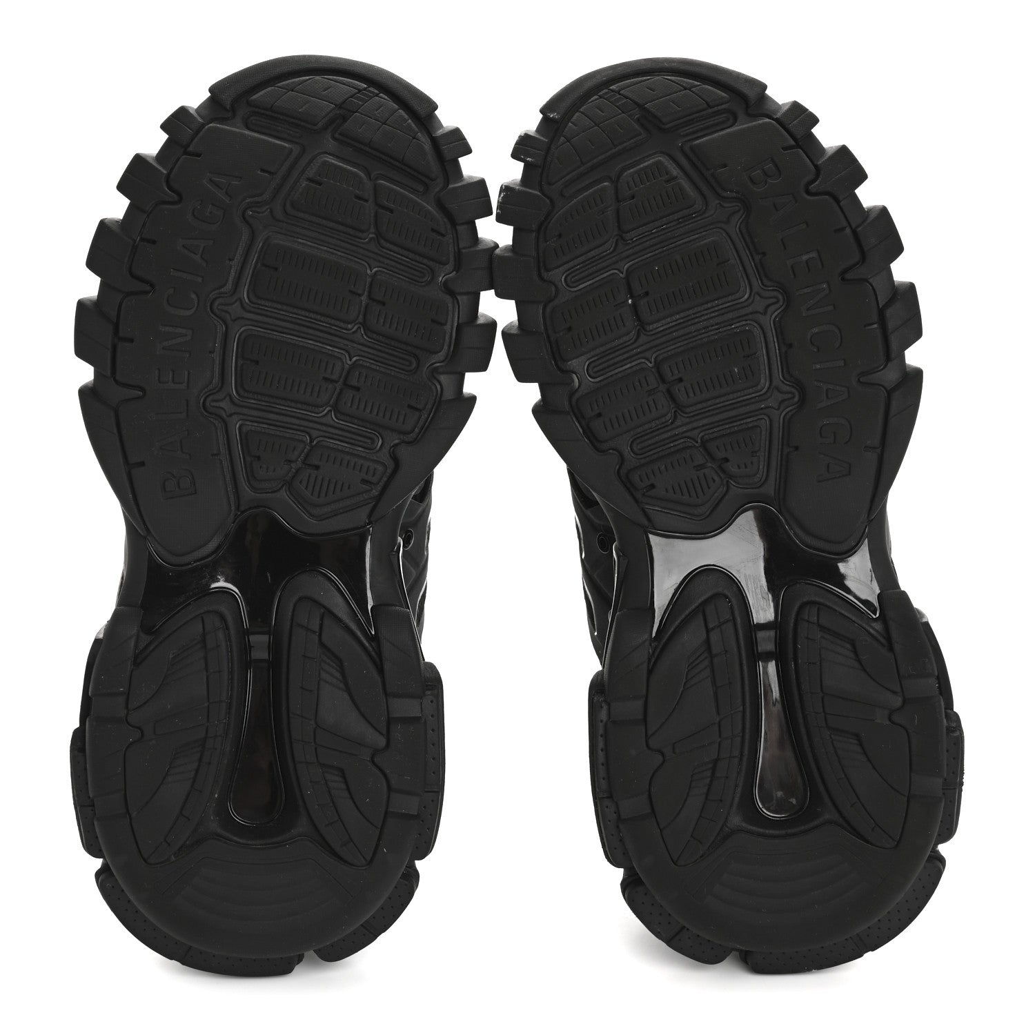 Balenciaga Mesh Nubuck Effect Fabric LED Womens Track Sneakers 39 Black 6 of 9