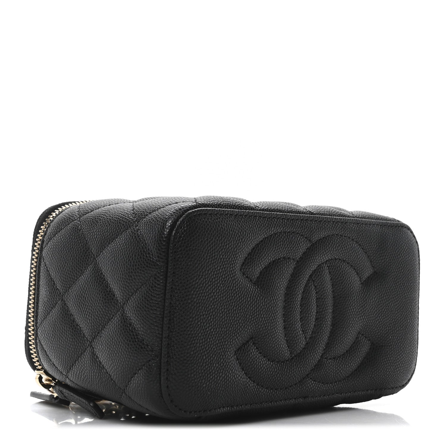 Chanel Caviar Quilted Small Vanity Case With Chain Black 4 of 10