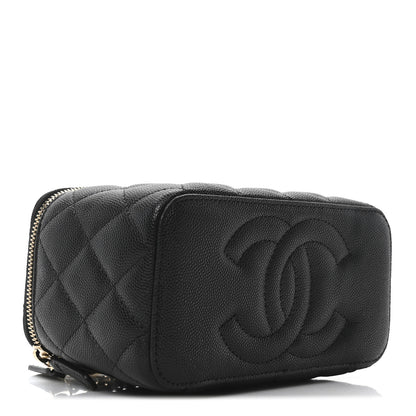 Chanel Caviar Quilted Small Vanity Case With Chain Black 4 of 10