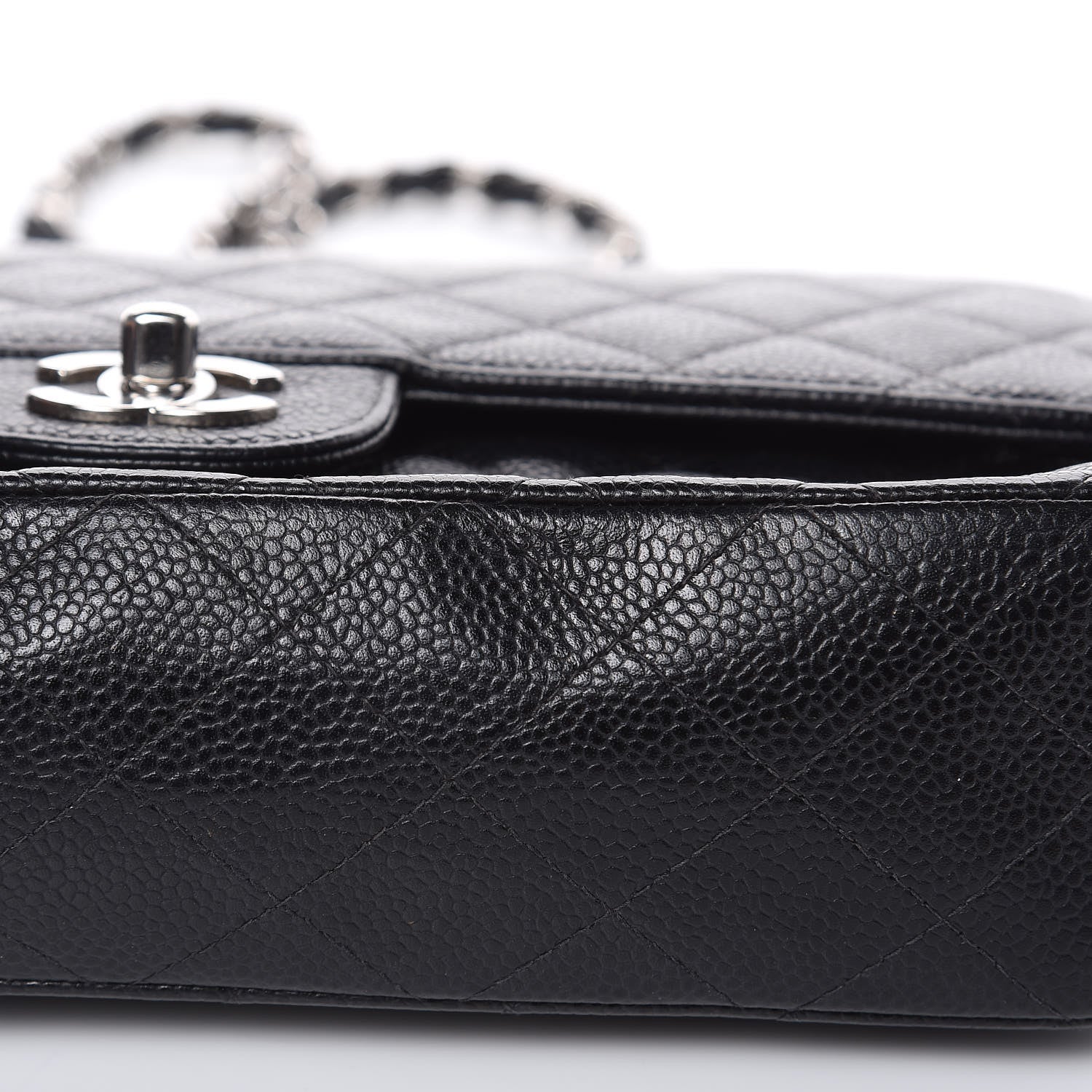 Chanel Caviar Quilted Medium Double Flap Black 16 of 17