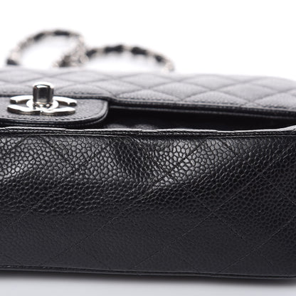 Chanel Caviar Quilted Medium Double Flap Black 16 of 17
