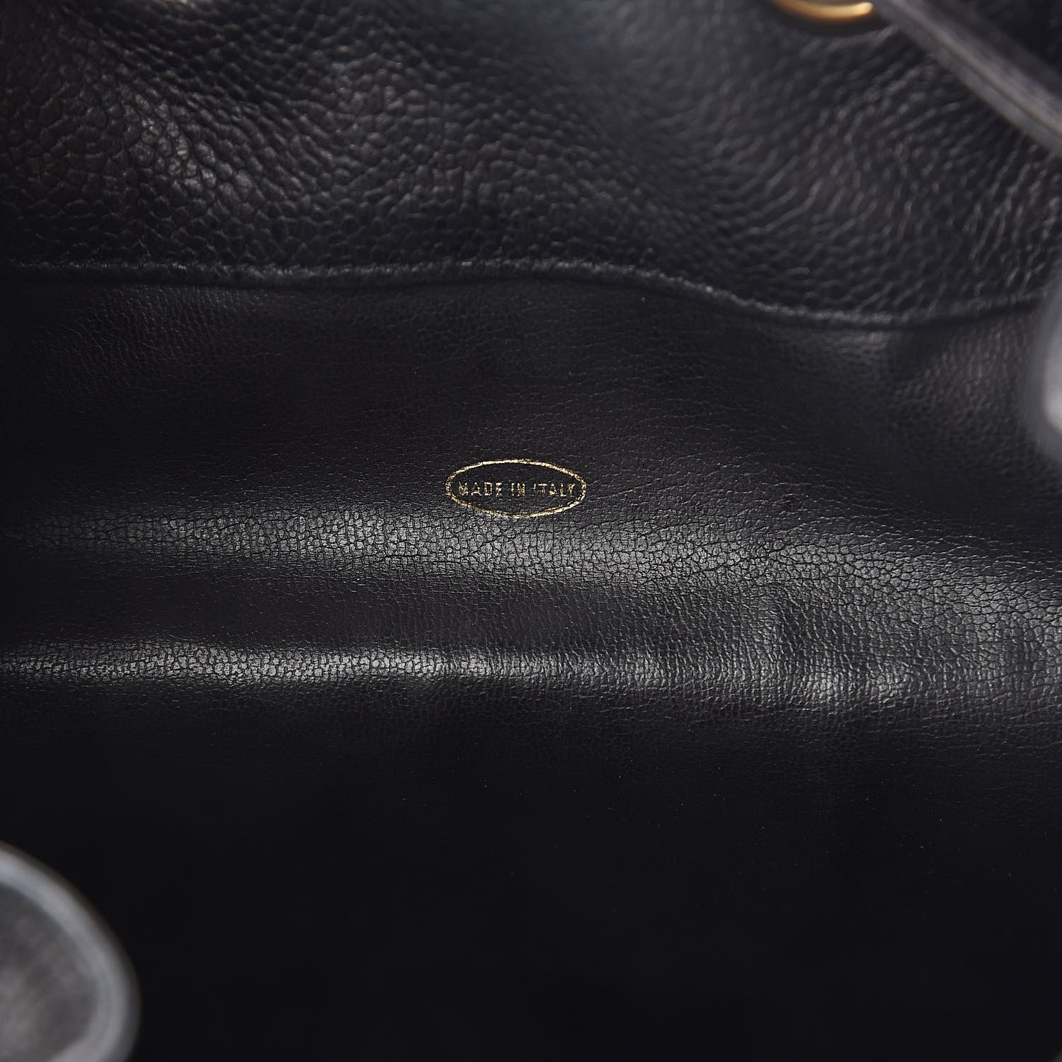 Chanel Caviar Drawstring Backpack Bag Black 7 of 10
