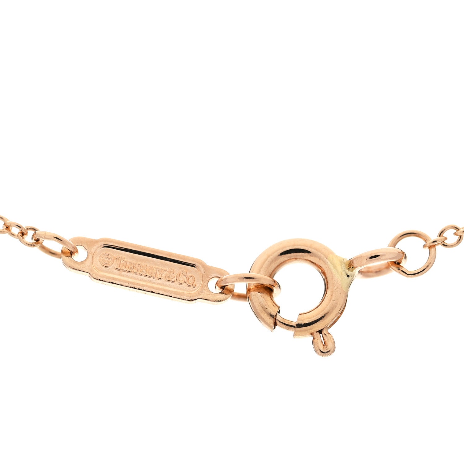 Tiffany 18K Yellow Gold Diamond Metro Heart Pendant Necklace 4 of 6