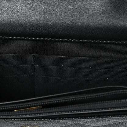 Chanel Shiny Caviar Quilted Pick Me Up Wallet On Chain WOC Black 12 of 13