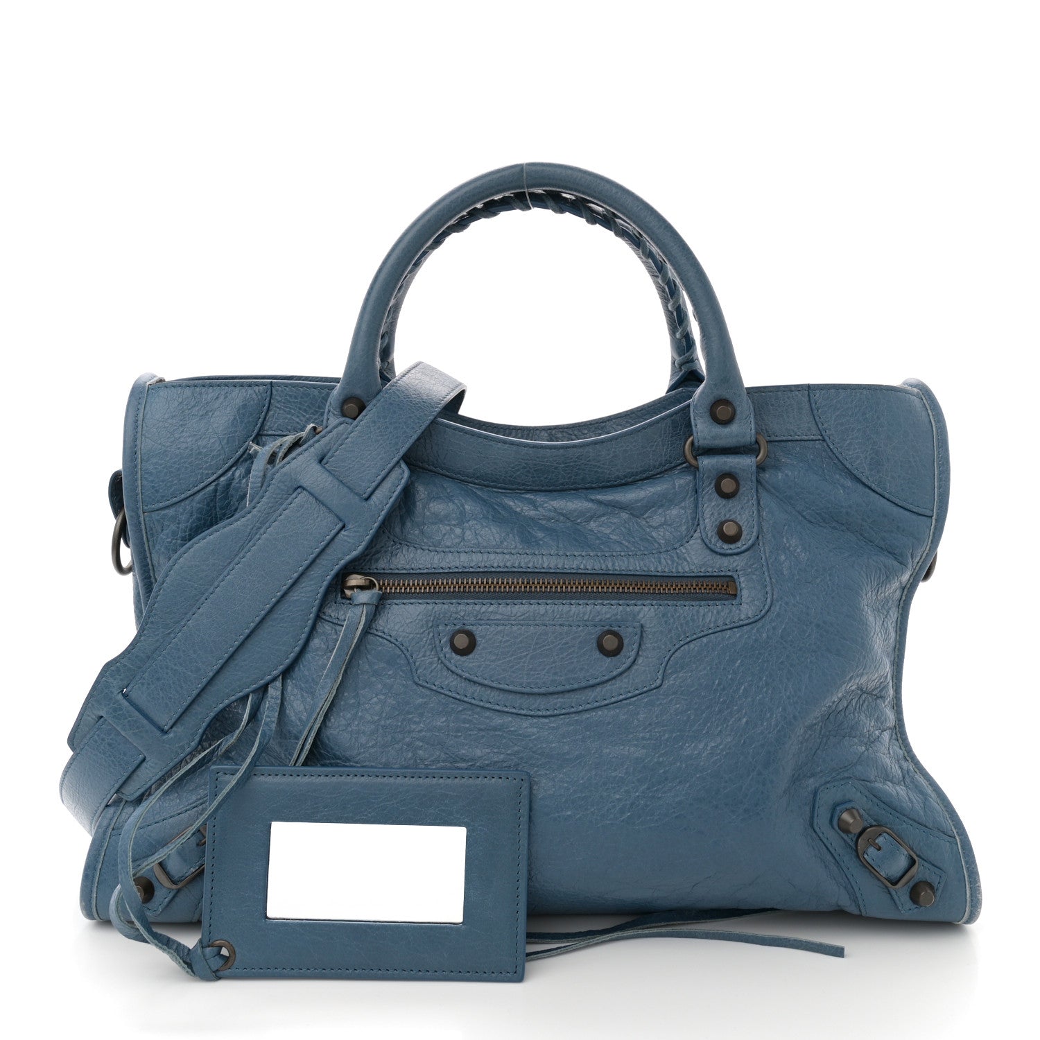 Balenciaga Agneau Classic Hardware City Bleu Persan 2 of 13