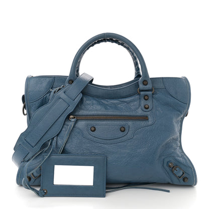 Balenciaga Agneau Classic Hardware City Bleu Persan 2 of 13
