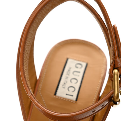Gucci Quentin Granada Kid Horsebit 25/60mm Platform Sandals 40.5 Harness Brown 10 of 11