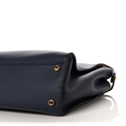 Fendi Vitello Large Peekaboo Iconic Essentially Satchel Blue 8 of 9