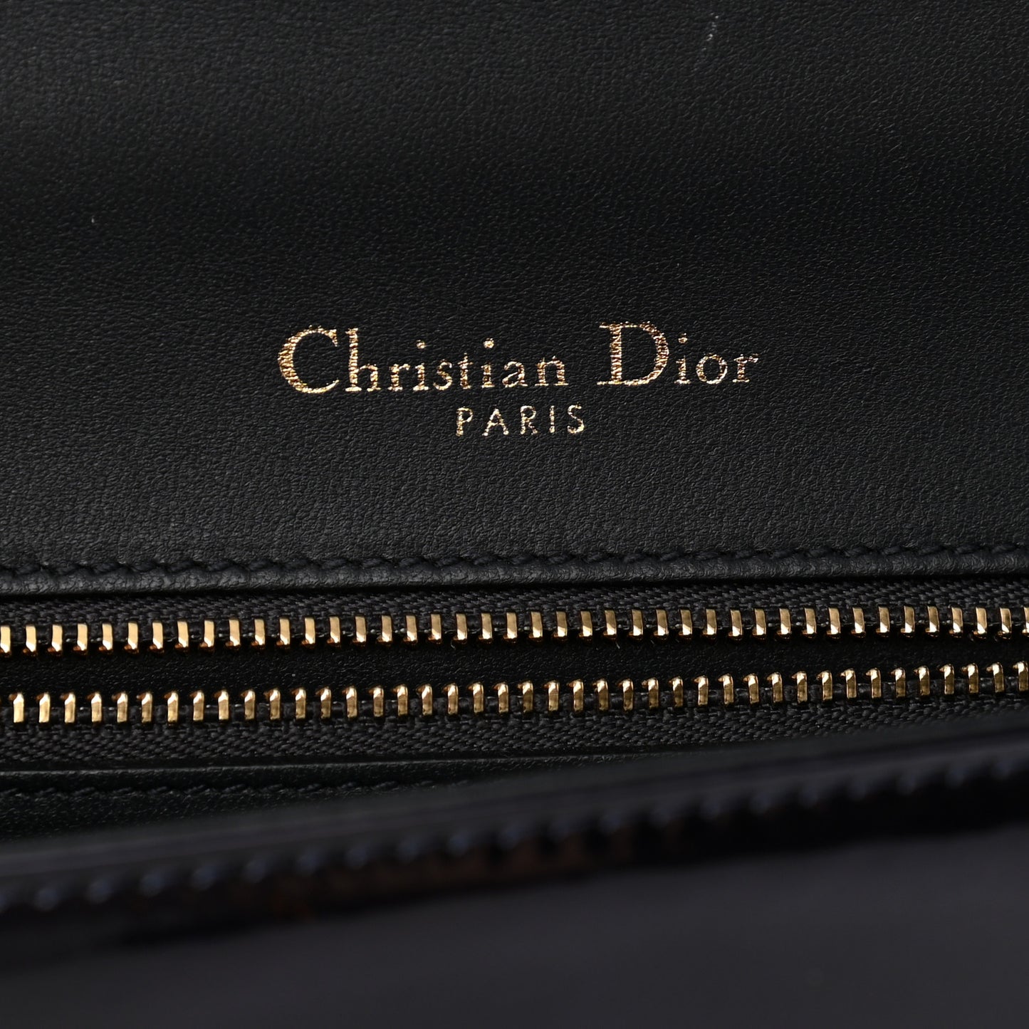 Metallic Patent Micro-Cannage Small Diorama Flap Bag Onyx Black