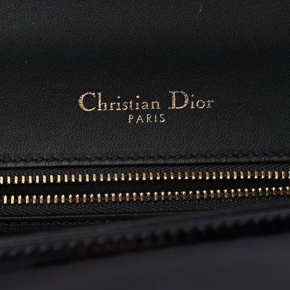 Christian Dior Metallic Patent Micro-Cannage Small Diorama Flap Bag Onyx Black 6 of 10