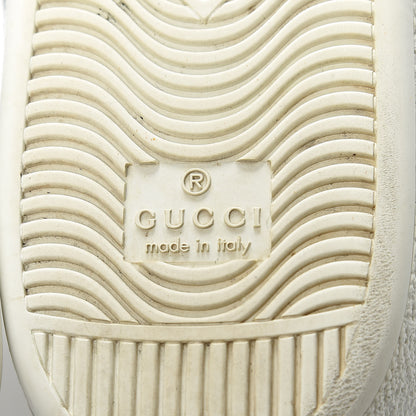 Gucci GG Supreme Monogram Bees Ayers Web Womens Ace Sneakers 38.5 Beige Oro Green Red 8 of 14