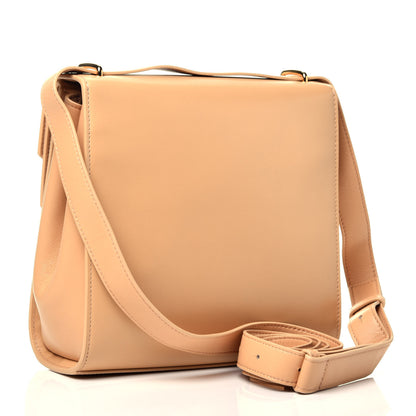 Bottega Veneta Box Calfskin Nappa Clip Bag Almond Gold 3 of 10