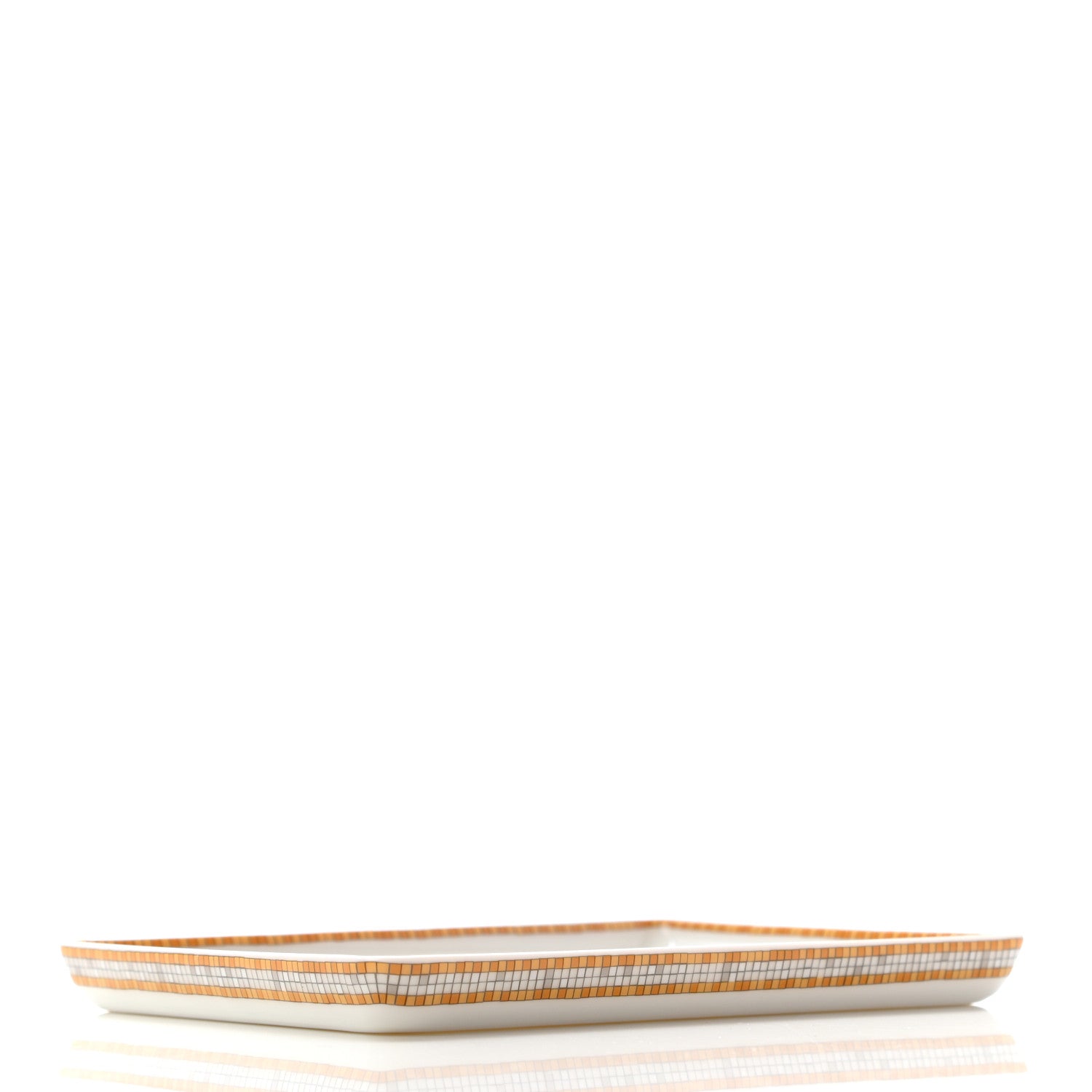 Hermes Porcelain Mosaique au 24 Gold Sushi Plate 6 of 6