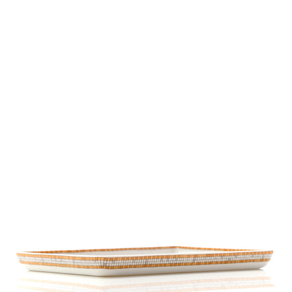 Hermes Porcelain Mosaique au 24 Gold Sushi Plate 6 of 6