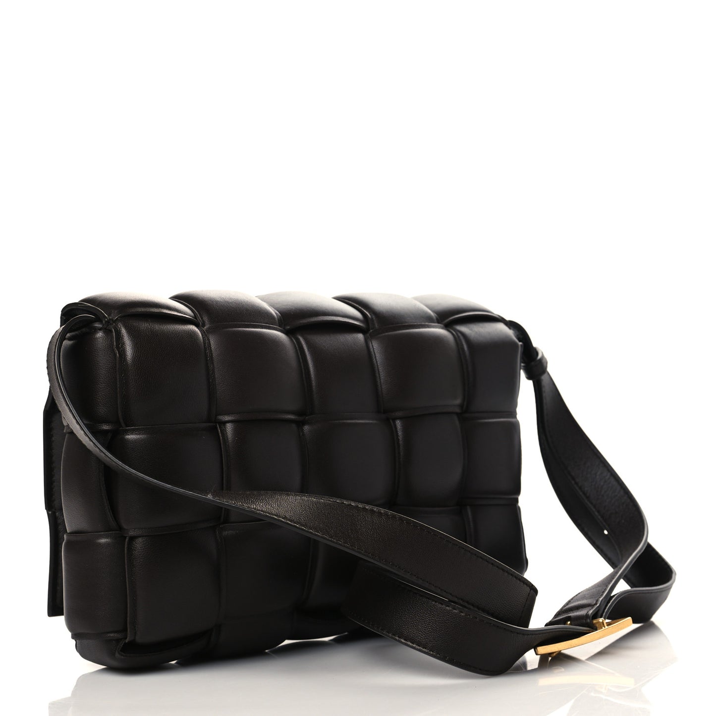 Nappa Maxi Intreccio Padded Cassette Crossbody Bag Fondant