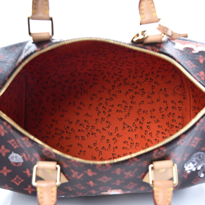 Louis Vuitton Catogram Speedy Bandouliere 30 Marron 5 of 10