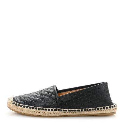 Gucci Microguccissima Signature Espadrilles 37.5 Black 1 of 10