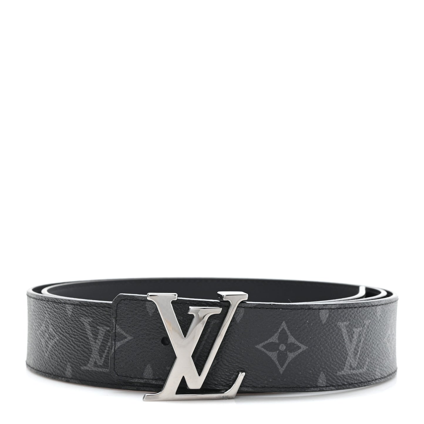 Monogram Eclipse Taigarama 40mm LV Initiales Reversible Belt 120 48 Black