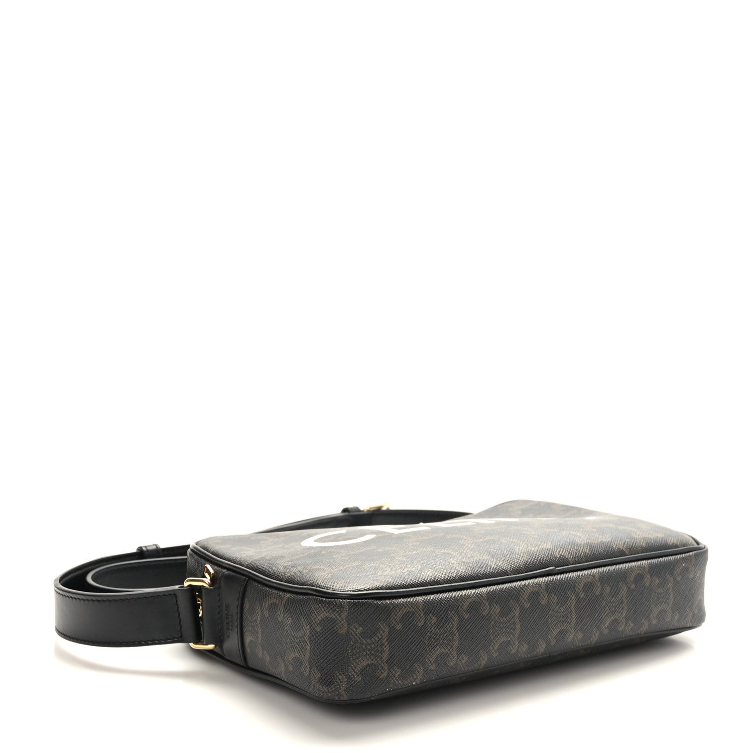 Celine Triomphe Canvas Medium Messenger Bag Black 4 of 8