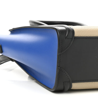 Celine Elephant Calfskin Nano Tri-Color Luggage Sand 8 of 9