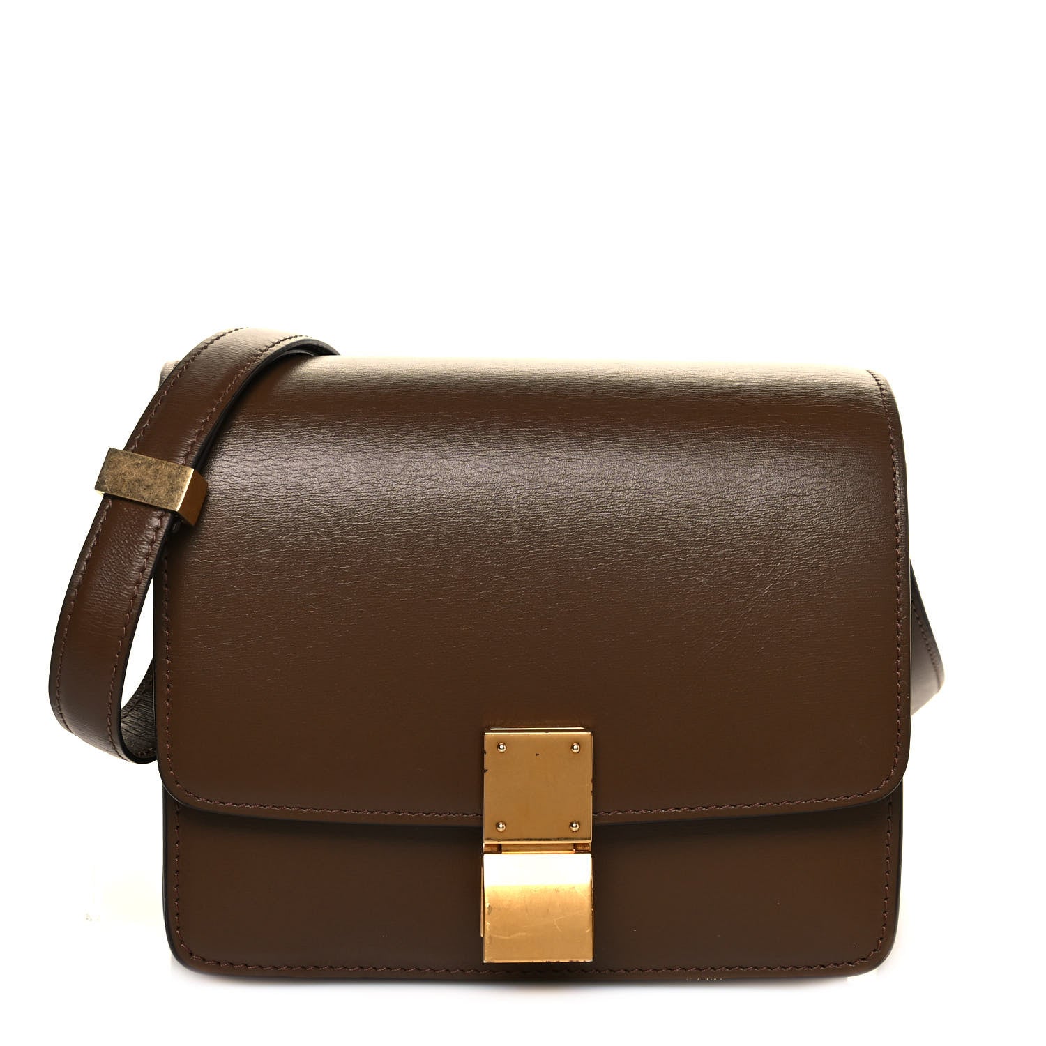 Celine Smooth Calfskin Small Classic Box Flap Bag Camel 1 of 14