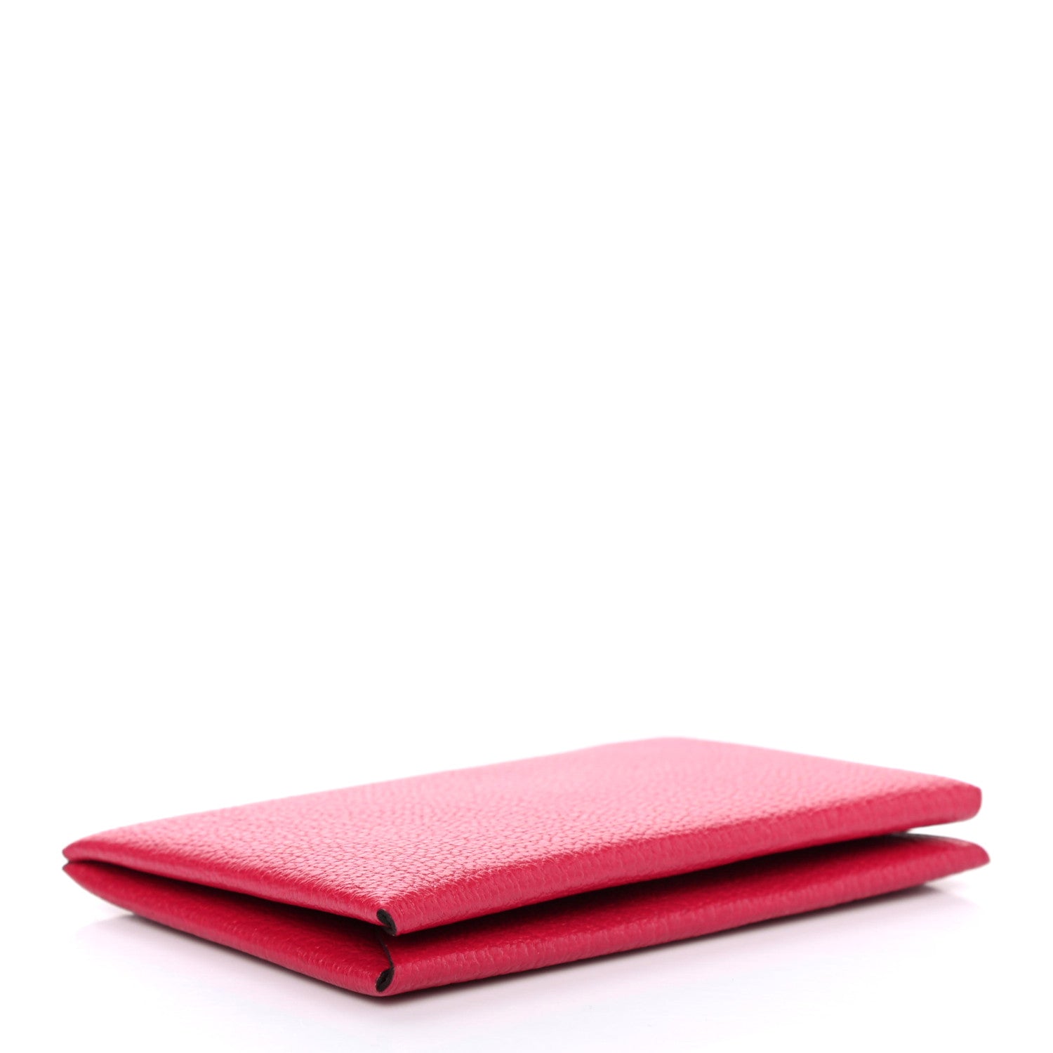 Hermes Chevre Mysore Verso Calvi Card Case Framboise Rouge H 4 of 7