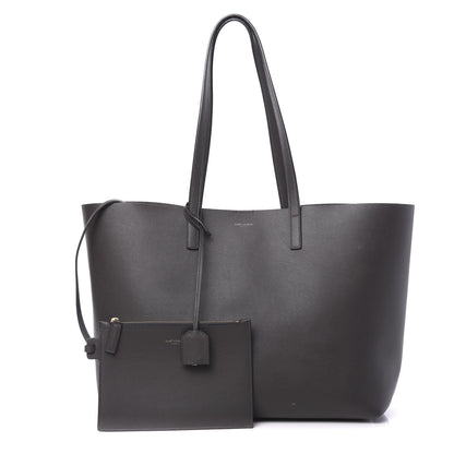 Saint Laurent Calfskin Large Shopping Tote Dark Grey 1 of 18