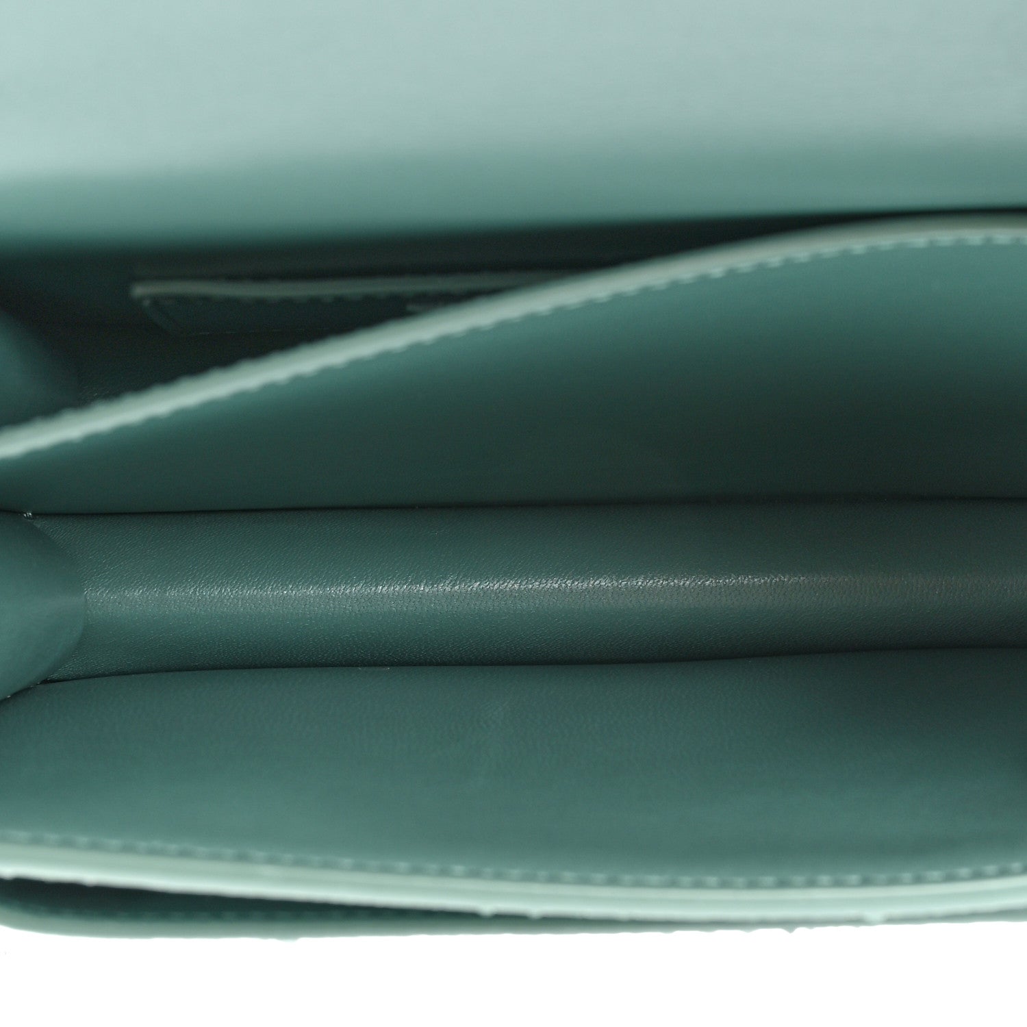Saint Laurent Calfskin Snakeskin Small Monogram Sunset Sea Green 6 of 16