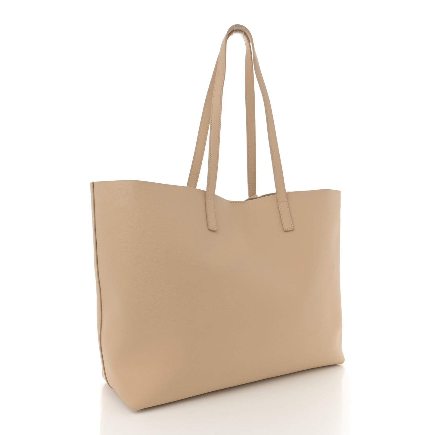 Calfskin Large Shopping Tote Nude Powder