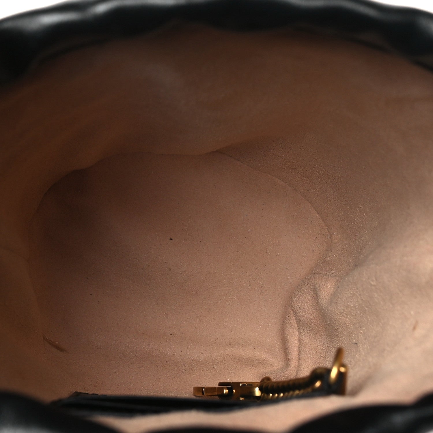 Gucci Calfskin Matelasse Mini GG Marmont 2.0 Bucket Bag Black 5 of 11