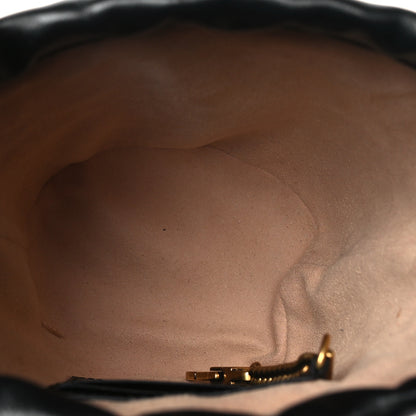 Gucci Calfskin Matelasse Mini GG Marmont 2.0 Bucket Bag Black 5 of 11