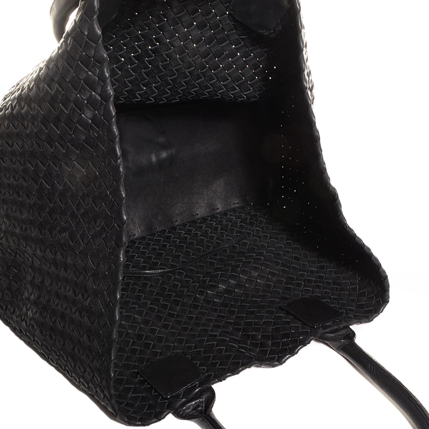 Nappa Intrecciato Medium Cabat Nero Black