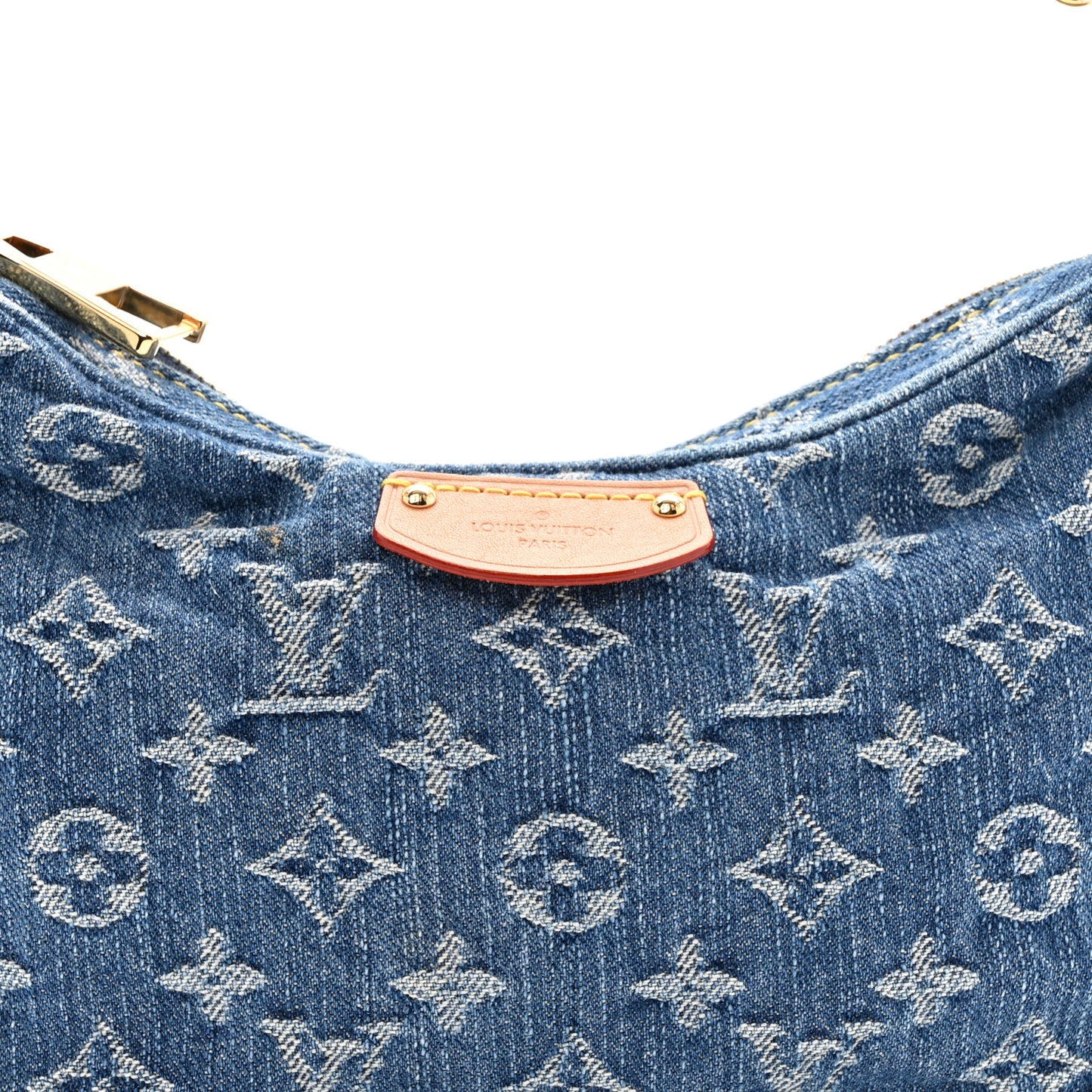 Monogram Denim Croissant MM Blue