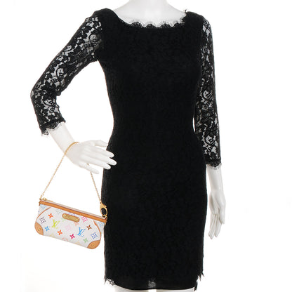 Louis Vuitton Monogram Multicolor Pochette Milla MM White 2 of 7