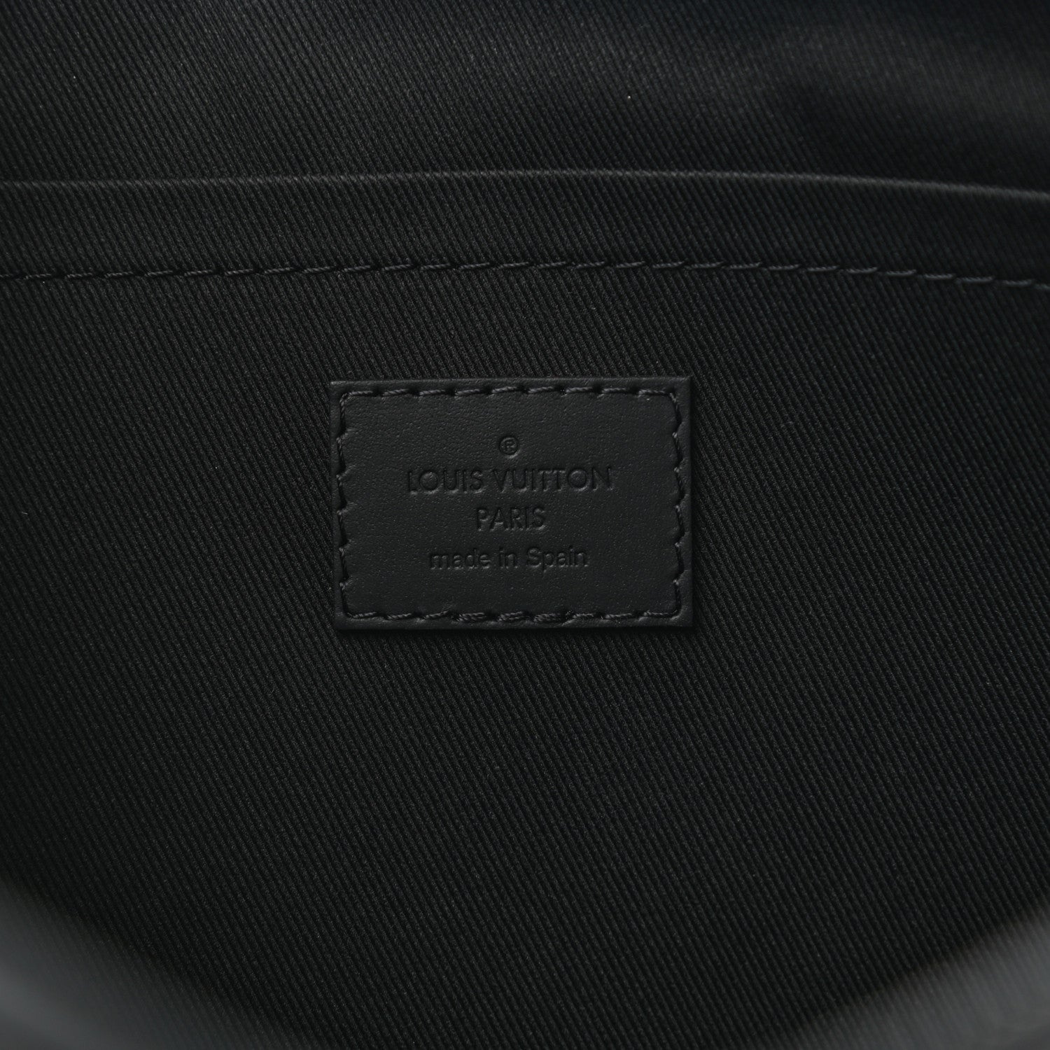 Louis Vuitton Calfskin Monogram Shadow Discovery Pochette Black 6 of 7