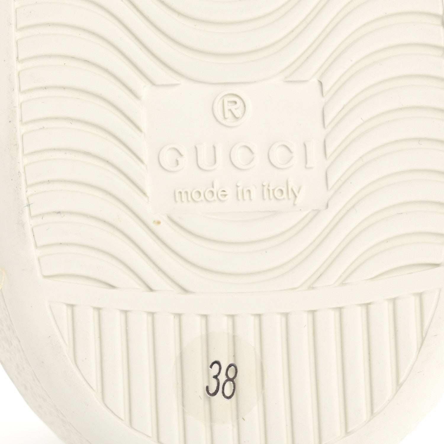 Gucci Calfskin Interlocking G Perforated Womens Ace Sneakers 38 White Grey Sky 7 of 10