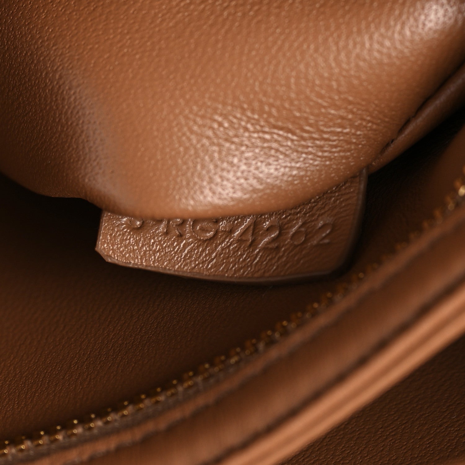 Celine Shiny Calfskin Medium Triomphe Bronze 8 of 10