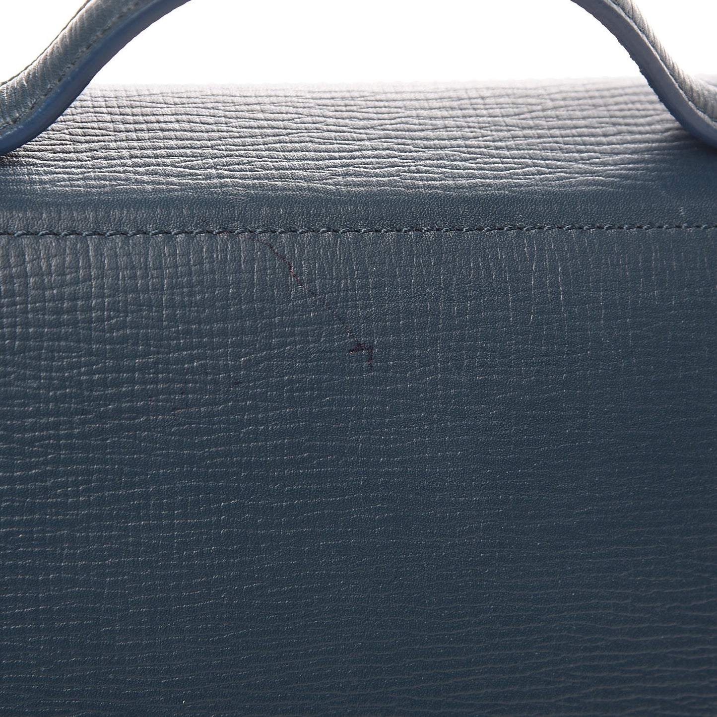 Textured Calfskin Mini Pandora Box Chain Crossbody Bag Peacock Blue