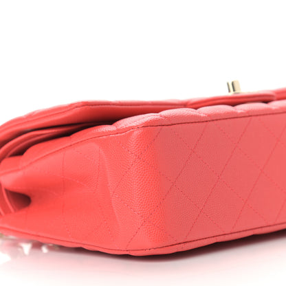 Chanel Caviar Quilted Medium Double Flap Red 8 of 9
