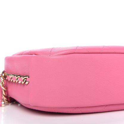 Chanel Goatskin Quilted Medium Casual Trip Camera Case Pink 6 of 9
